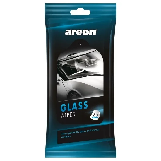 Мокри кърпи за кола Стъкла 25 бр. AREON