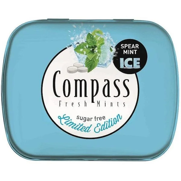 Бонбони твърди без захар ледена мента 0,014 Compass