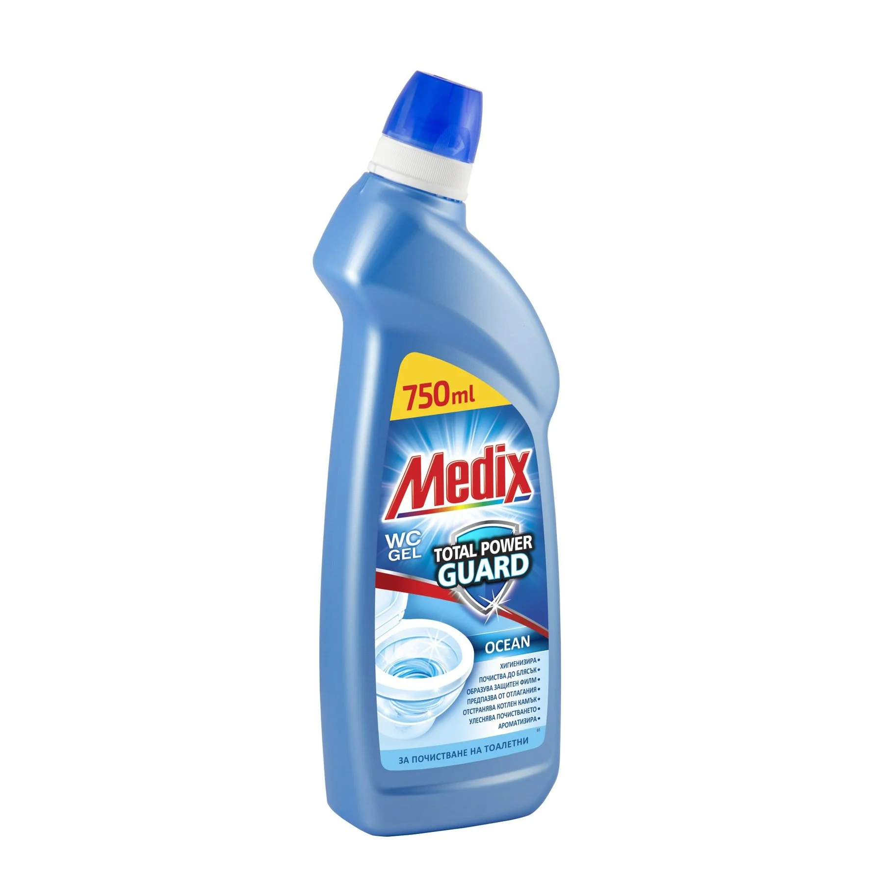 Препарат за тоалетни Medix WC гел 0,750 Ocean