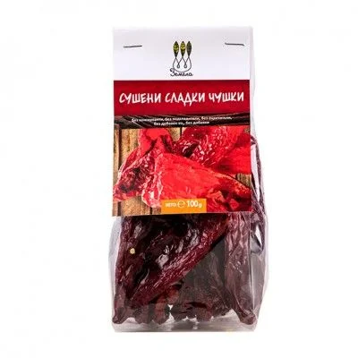 Сушени сладки чушки 0,100 Земела