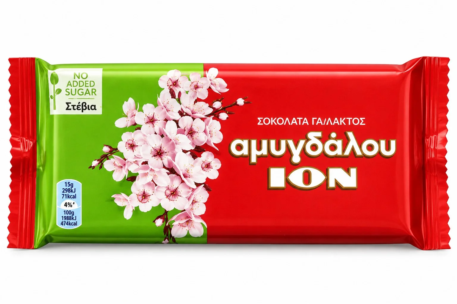 Шоколад ION с бадеми 0,060 без добавена захар