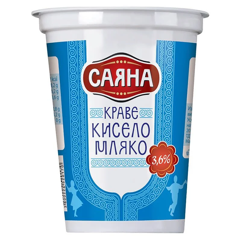 Кисело мляко Българско Саяна 3,6 % 0,400