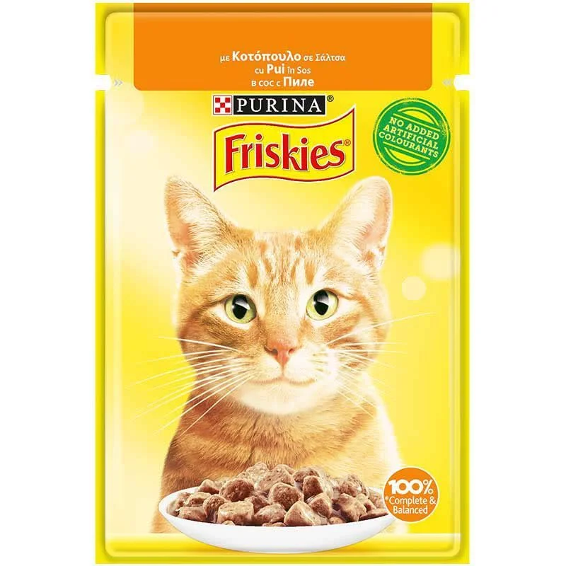 Фрискис пауч за котка пиле в сос 0,085
