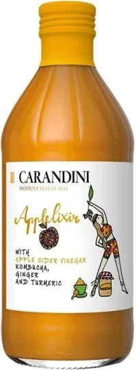 БИО Оцет Ябълков с комбуча джинджифил и куркума 0,500 Carandini