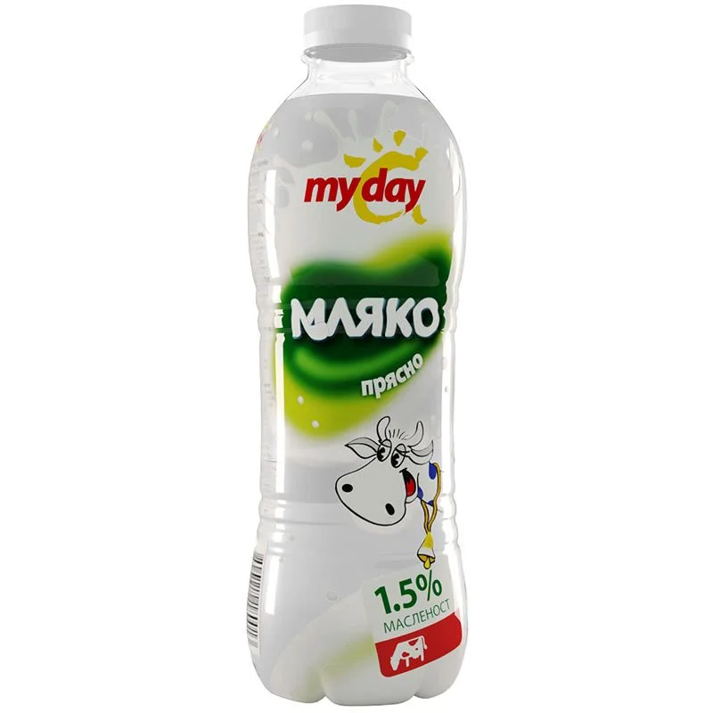 Прясно мляко My Day 1.5% 1 л.