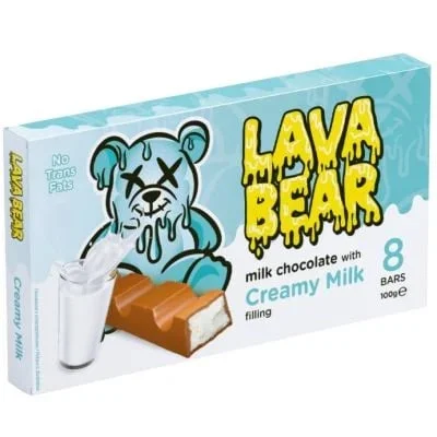 Шоколад Lava Bear 0,100 млечен пълнеж