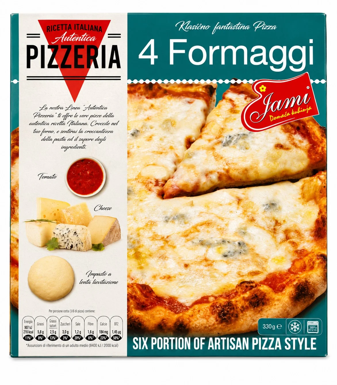 Пица Куатро Формаджи JAMI 0,320