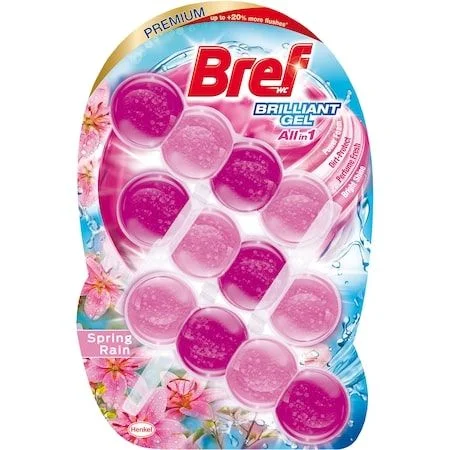 Bref WC Brilliant Gel  3 x 0,042 Пролетен Дъжд