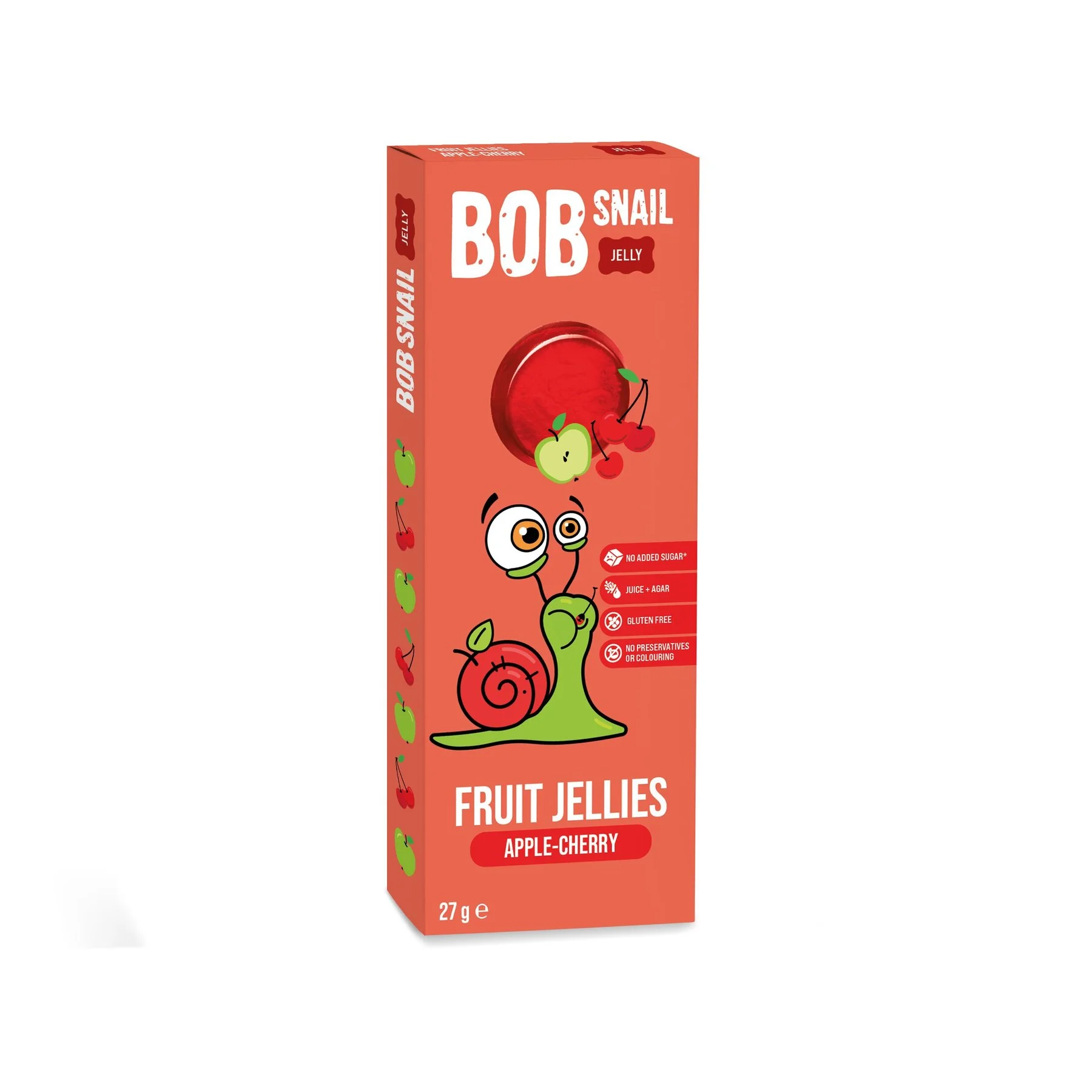 Бонбони BOB Snail 0,027 мармалад, ябълка, череша