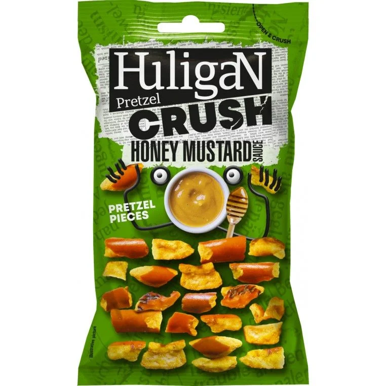 Претцели натрошени Huligan Cruch с медена горчица сос 0,065