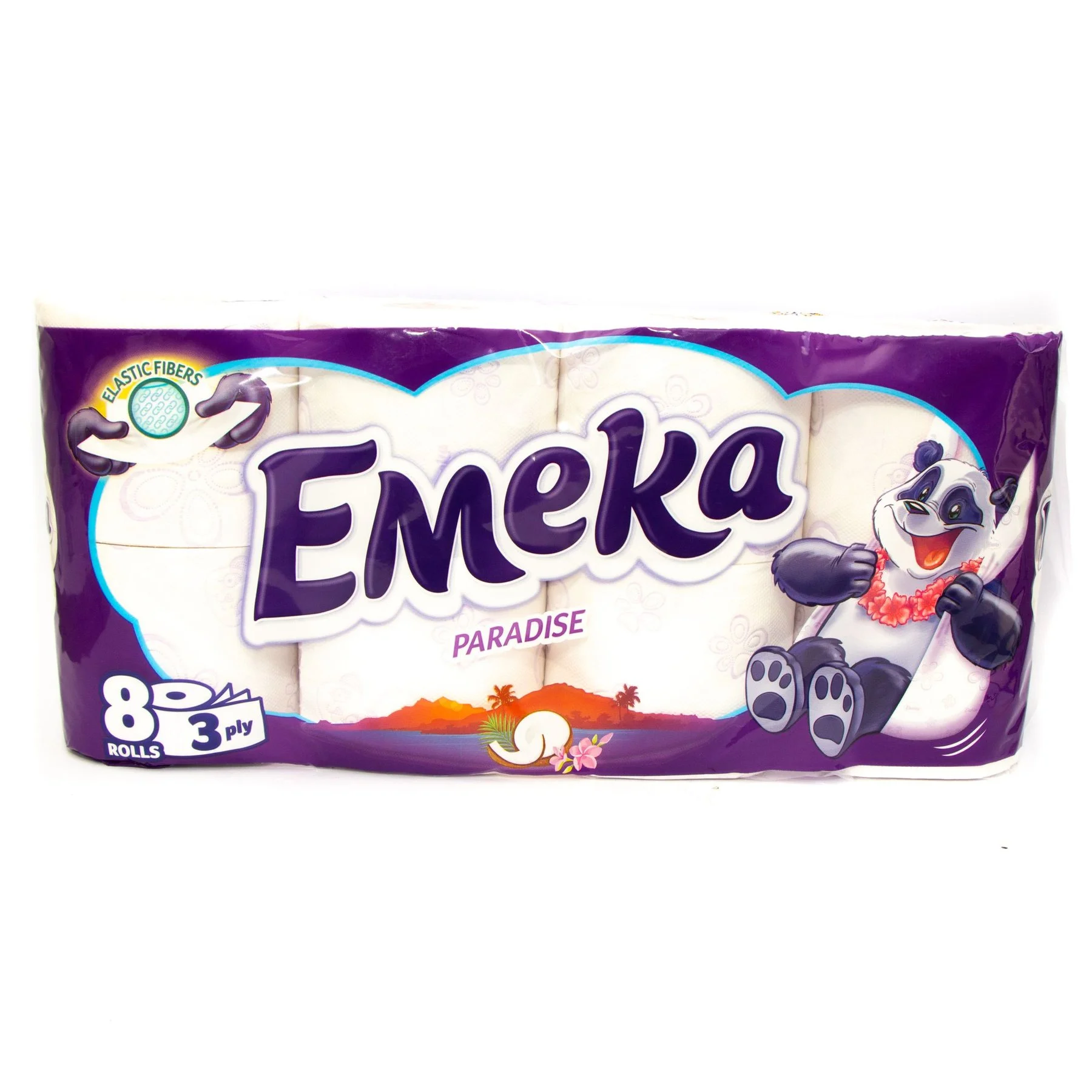 Тоалетна хартия Емека 3 пл. 8 бр.Paradice