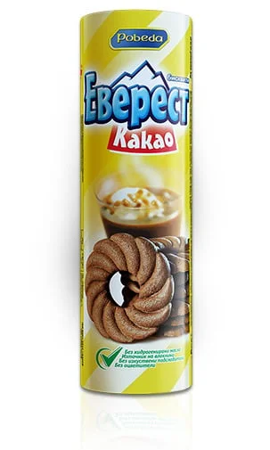 Бисквити Еверест с какао без захар 0,210 Победа