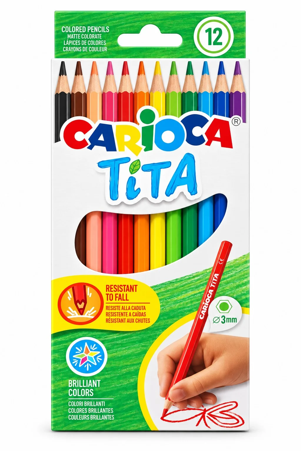 Цветни моливи Tita 12 бр. Carioca