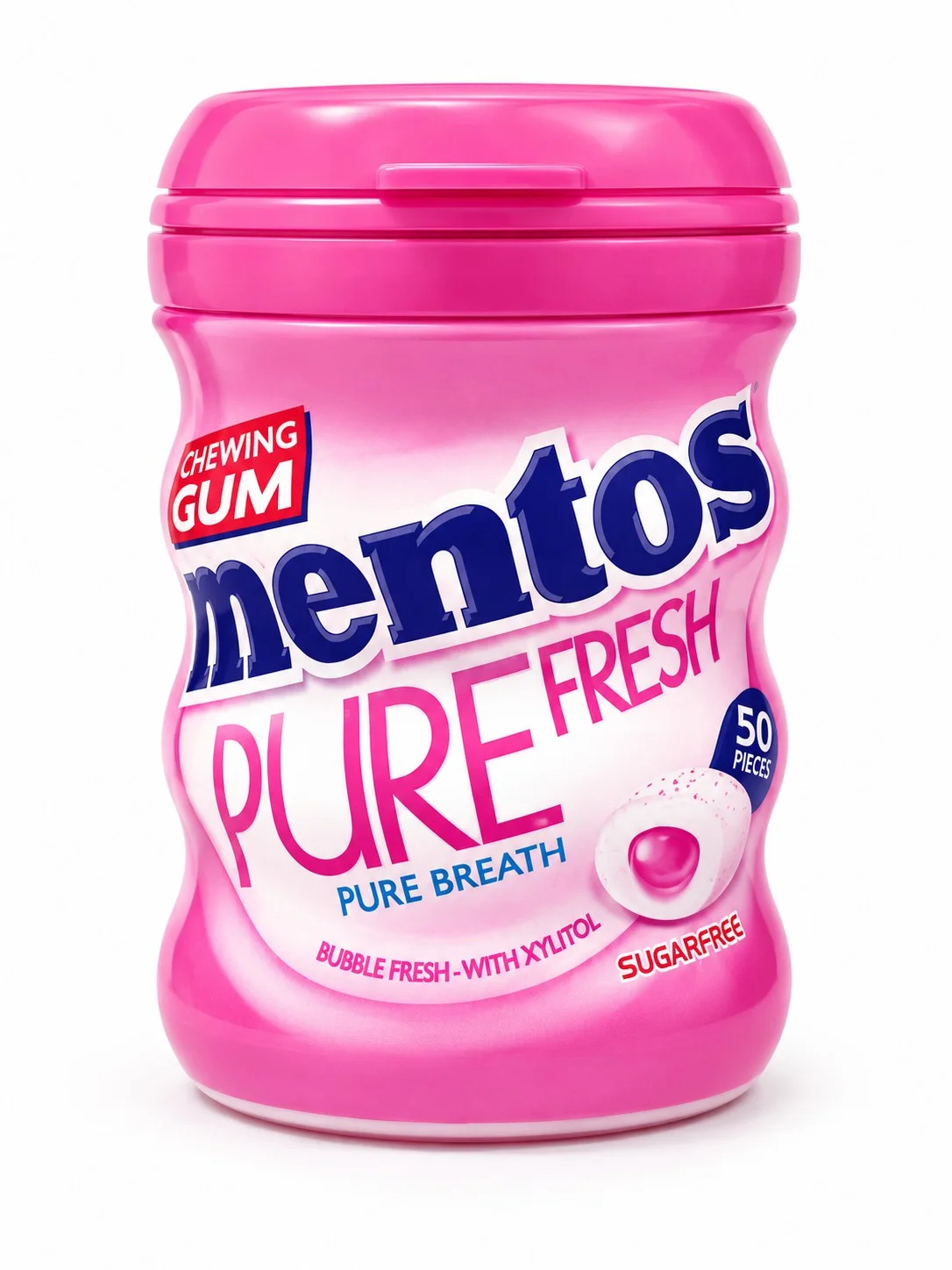 Дъвки Mentos Пюър фреш плод без захар 0,060
