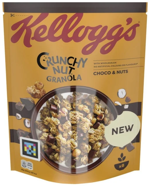 Мюсли Granola шоколад и ядки 0,380 Kellogg