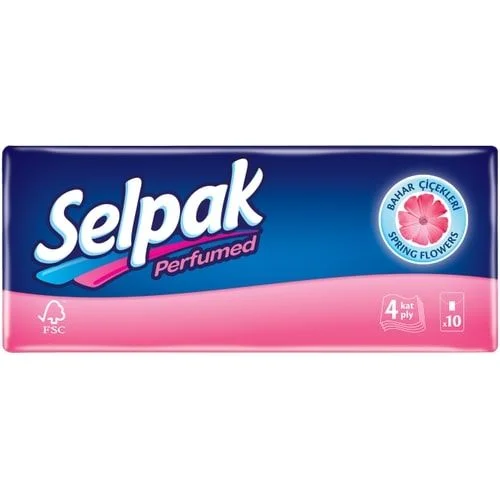 Носни кърпи Selpak цветя 10 бр.