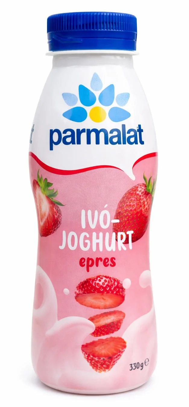 Йогурт за пиене с вкус на ягода 0,330 Parmalat