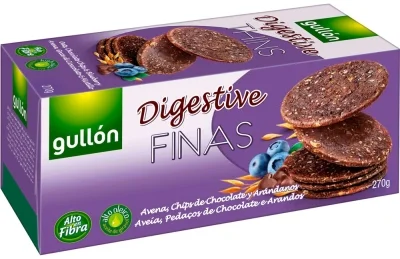 Бисквити Digestive мюсли с боровинки и шоколад 0,270 Gullon