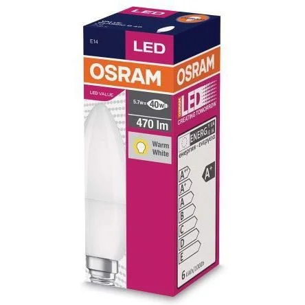 Ел.крушка LED VALUЕ Classic Osram B40 5,7W/ Е14