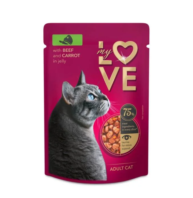 My Love Телешко и зеленчуци 0,085 Котка