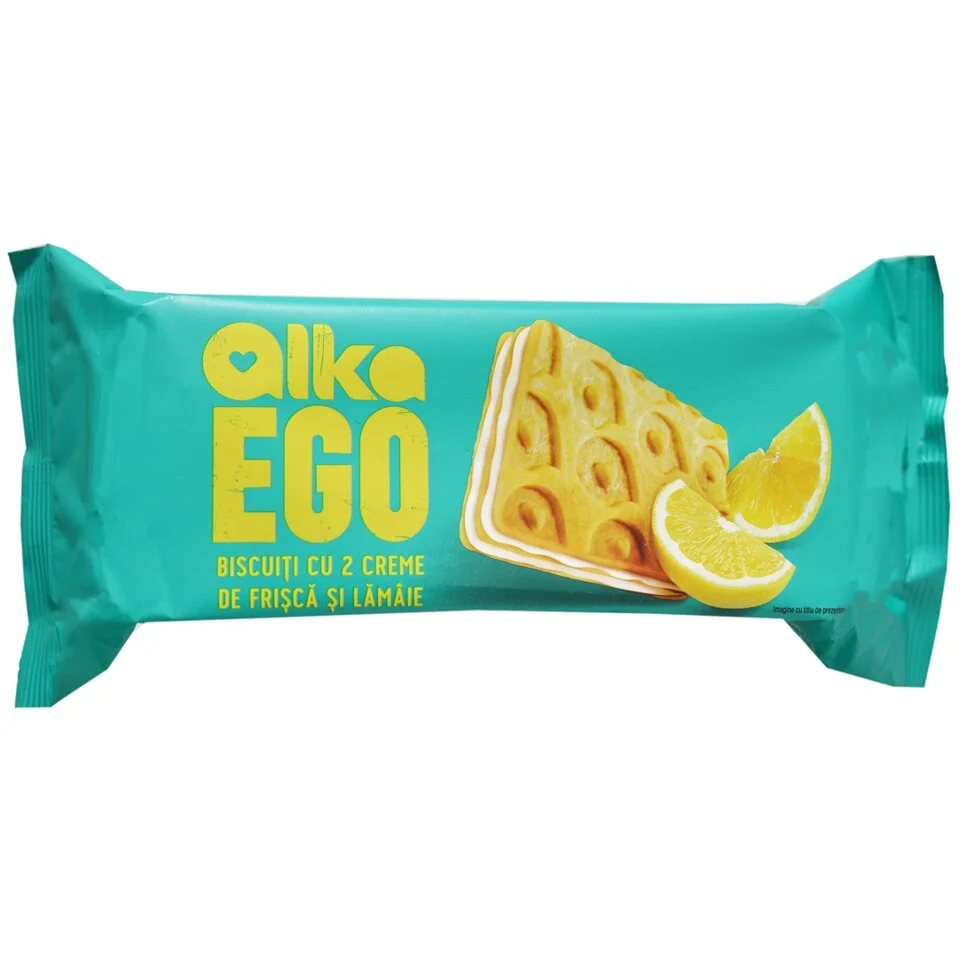 Бисквити Ego сандвич сметана и лимон 0,135 Alka