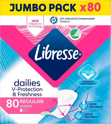 Дамски превръзки Либрес ежедневни Normal Jumbo Pack 80 бр.