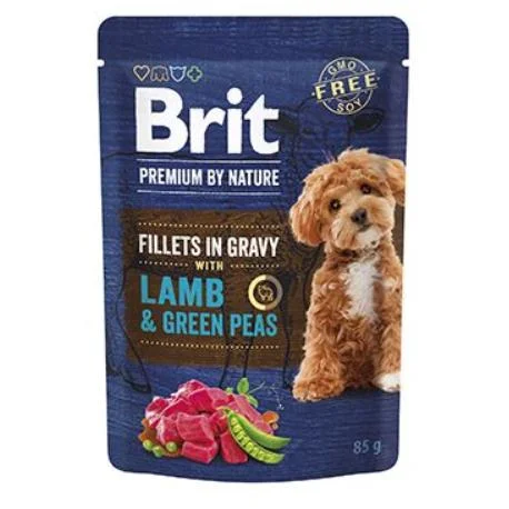 Brit Premium by Nature Dog 0,085 агнешки филета с грах в грейви сос