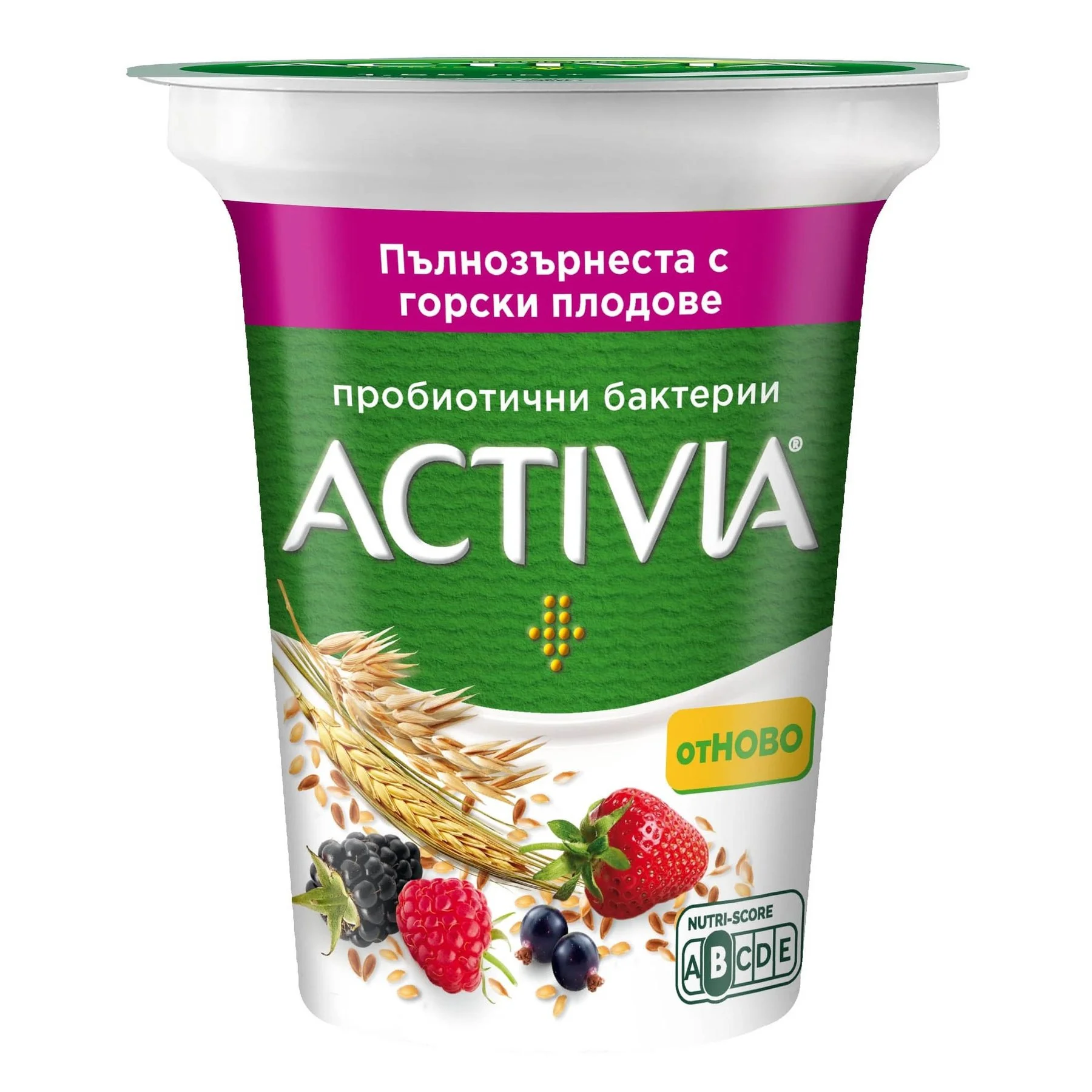 Данон Активиа Пълнозърнеста с горски плодове 0,280