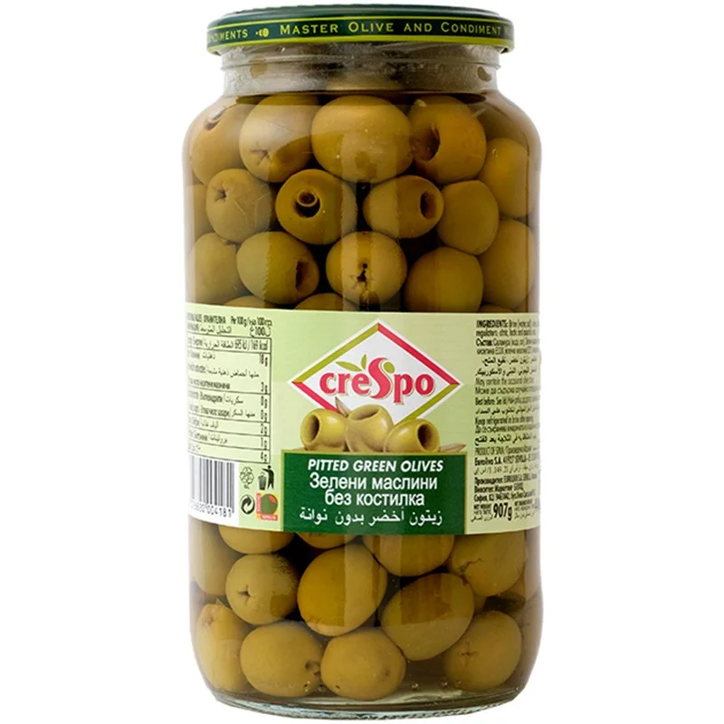 Зелени маслини без костилка 0,333 Crespo