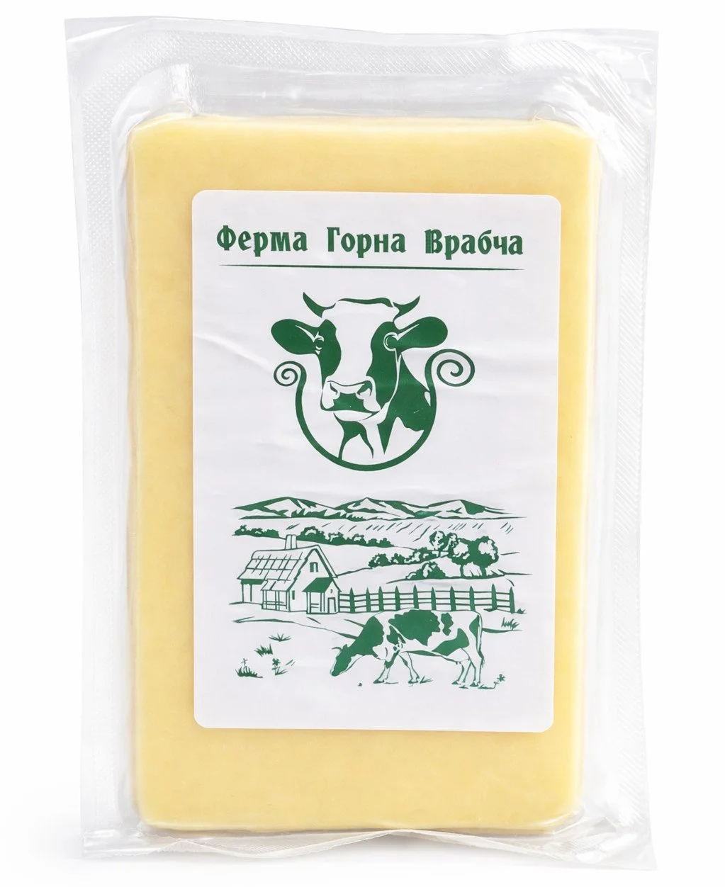 Кашкавал  Горна Врабча вакуум от краве мляко