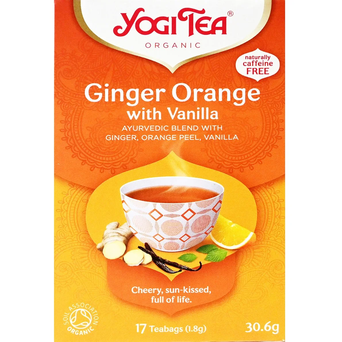 БИО Чай Джинджифил, портокал и ванилия 17бр. Yogi Tea