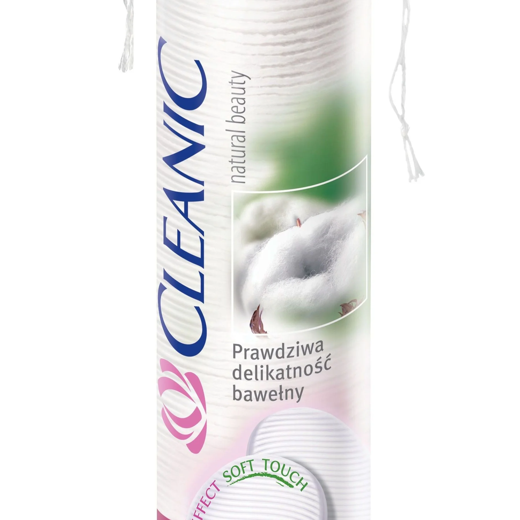 Тампони за почистване на грим 80 бр. Cleanic pure/soft