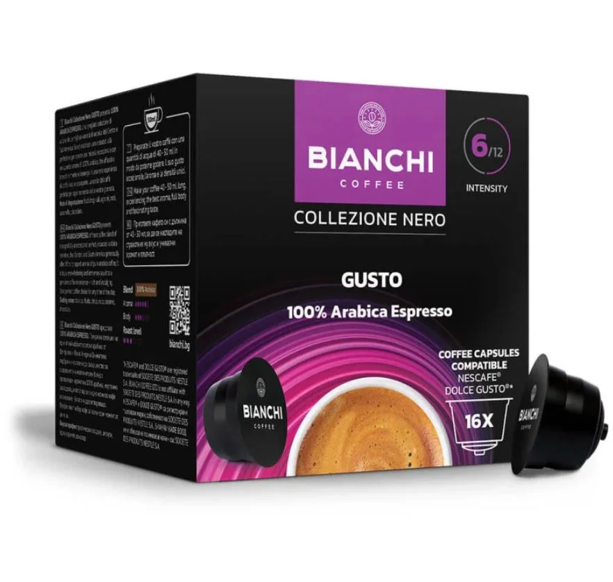 Кафе Бианчи Долче Густо капсули 16 бр. х 0,08 Arabica 100%
