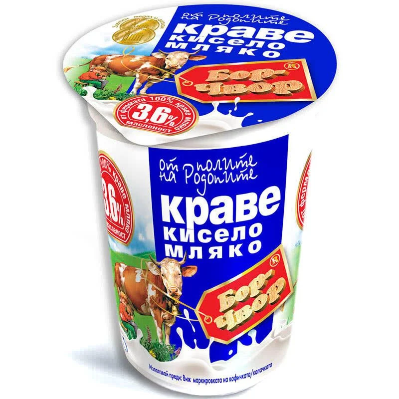Кисело мляко Бор Чвор 3,6% 0,400