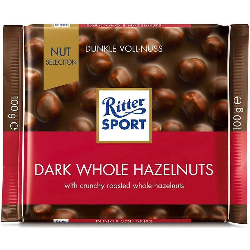 Шоколад Ritter 0,100 Dark whole hazelnuts
