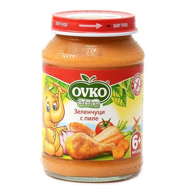 Овко Бебелан пюре зеленчуци с пиле 0,190