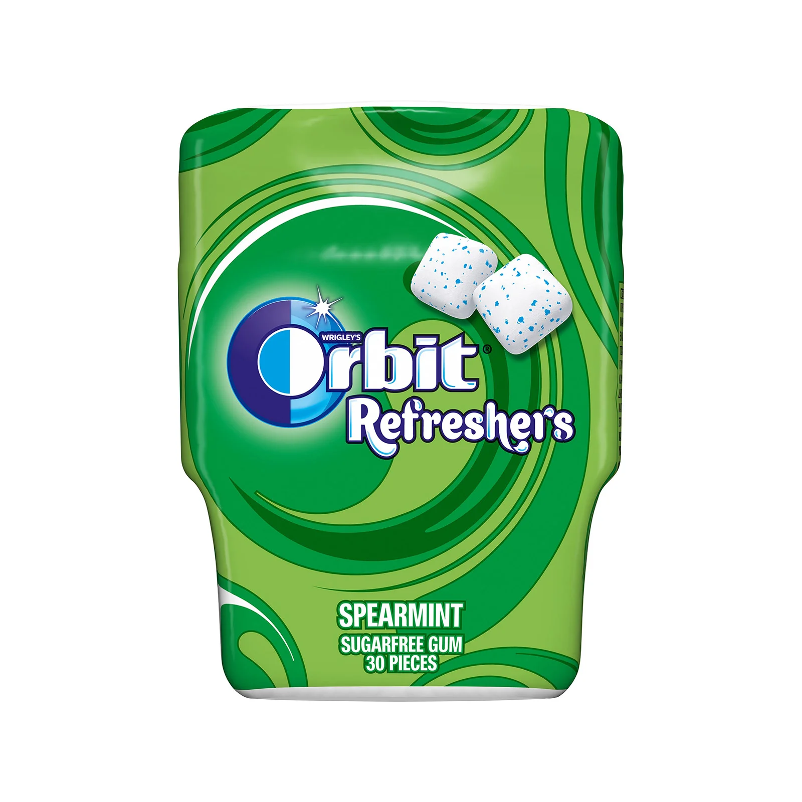 Дъвка Орбит Refreshers Spearmint бутилка 30 бр