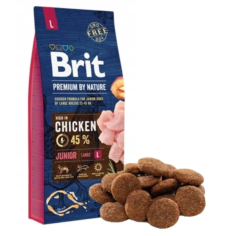 Brit Premium by Nature Dog 1 кг.суха храна с пиле Junior