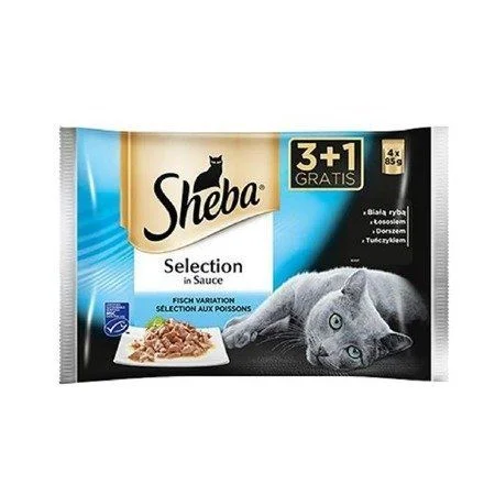 Sheba пауч Рибно меню 4 x 0,085