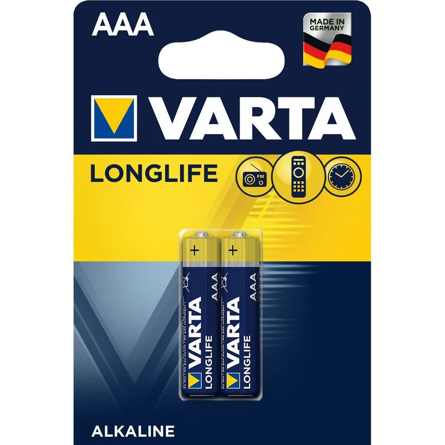 Батерии Varta Long Life алкални LR03 AAA 2 бр.