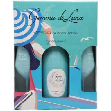 Пенливо вино Prosecco Gemma Di Luna + 2 чаши 0,750