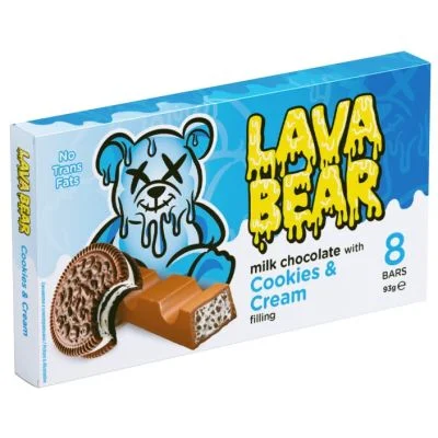 Шоколад Lava Bear 0,093 бисквитка и сметана