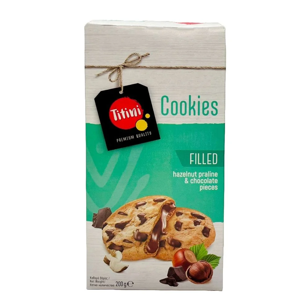 Бисквити Coikies с лешник и шоколад 0,200 Titini