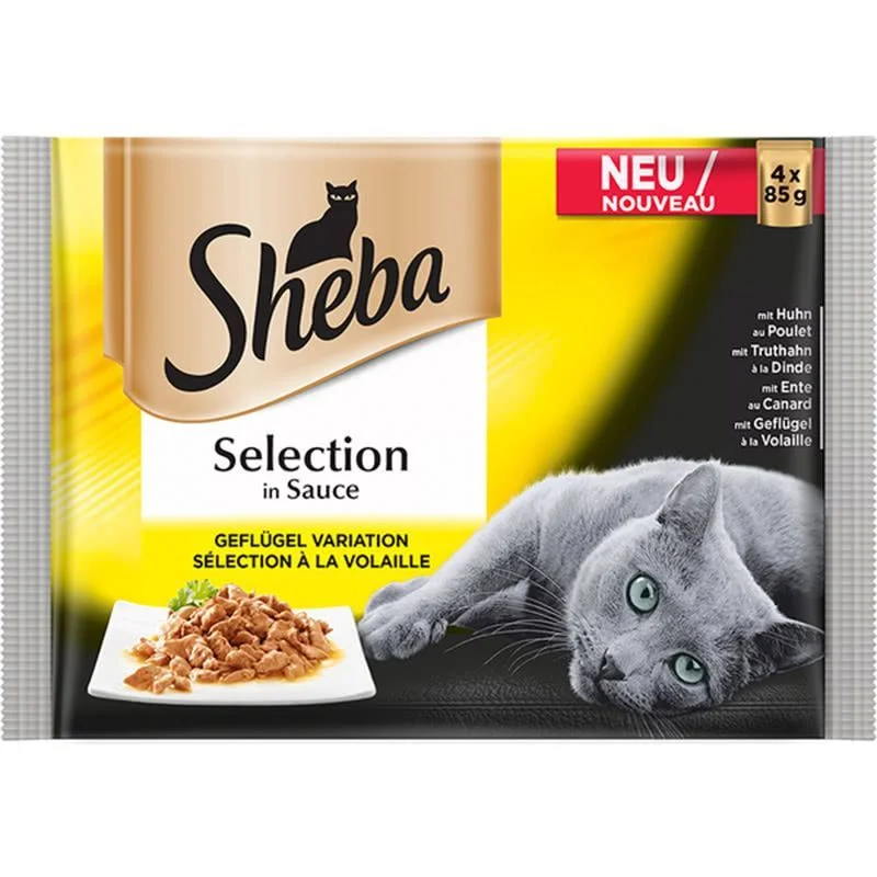 Sheba пауч птичи ястия 4 x 0,085