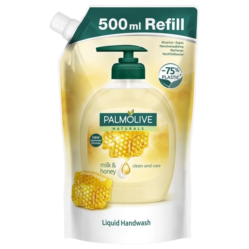 Палмолив течен сапун пълнител 0,500 Milk& Honey
