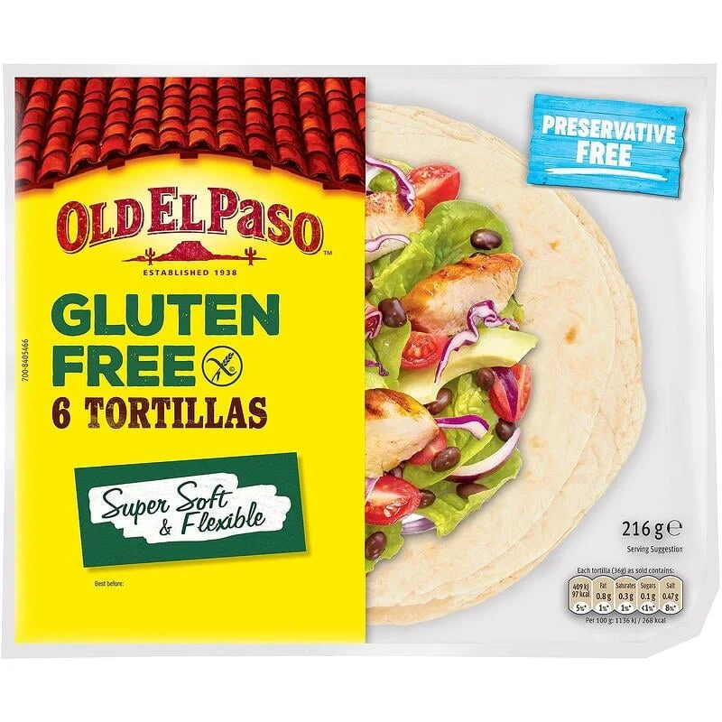 Тортила без глутен 6 бр. 0,2160 Old El Paso