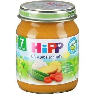 Хип Био пюре 0,125 различни зеленчуци